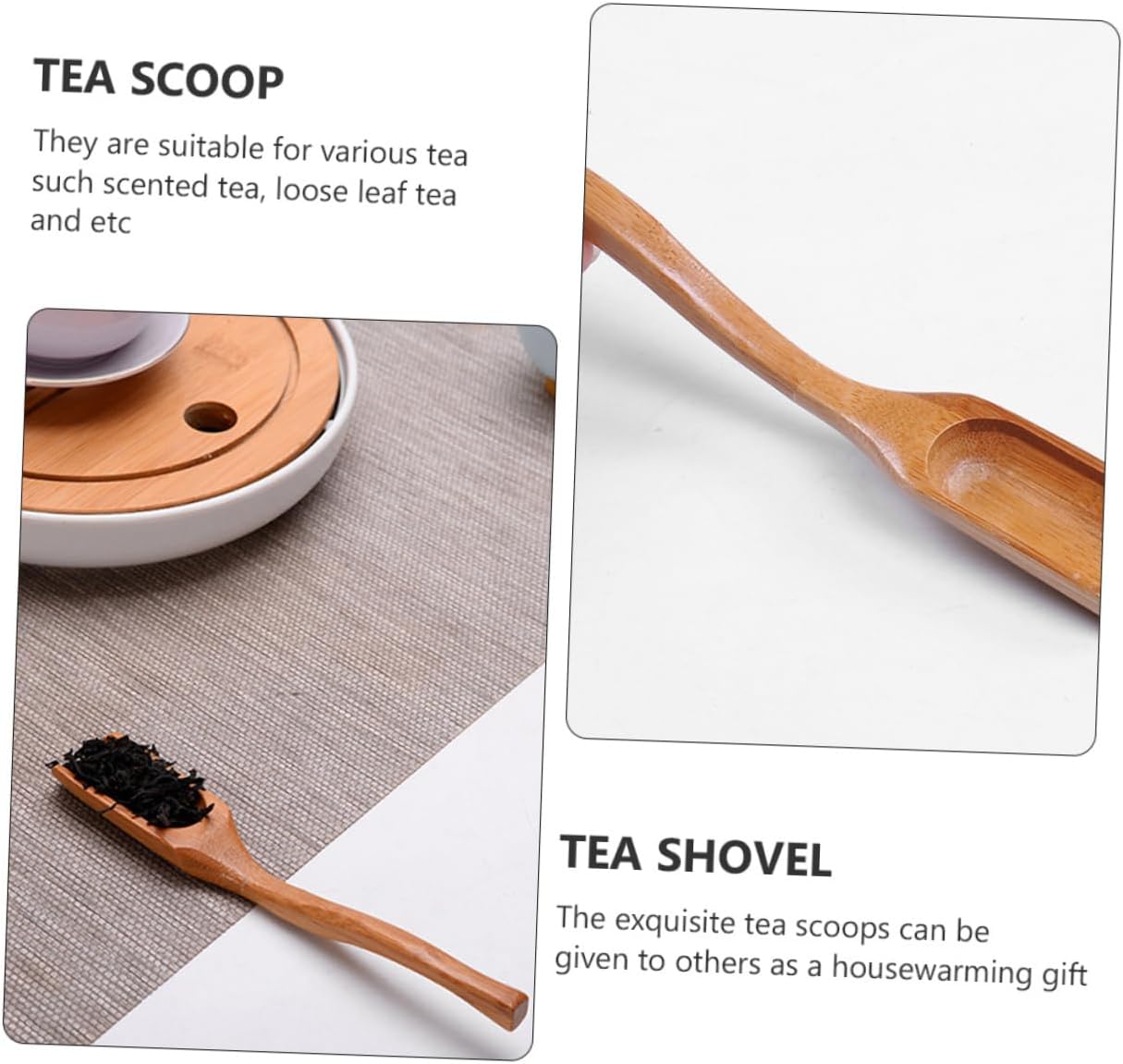 6pcs Teaspoons Handles Curved Tea Scoops for Easy Serving Ergonomic Design for Comfort Smooth for Safe Use