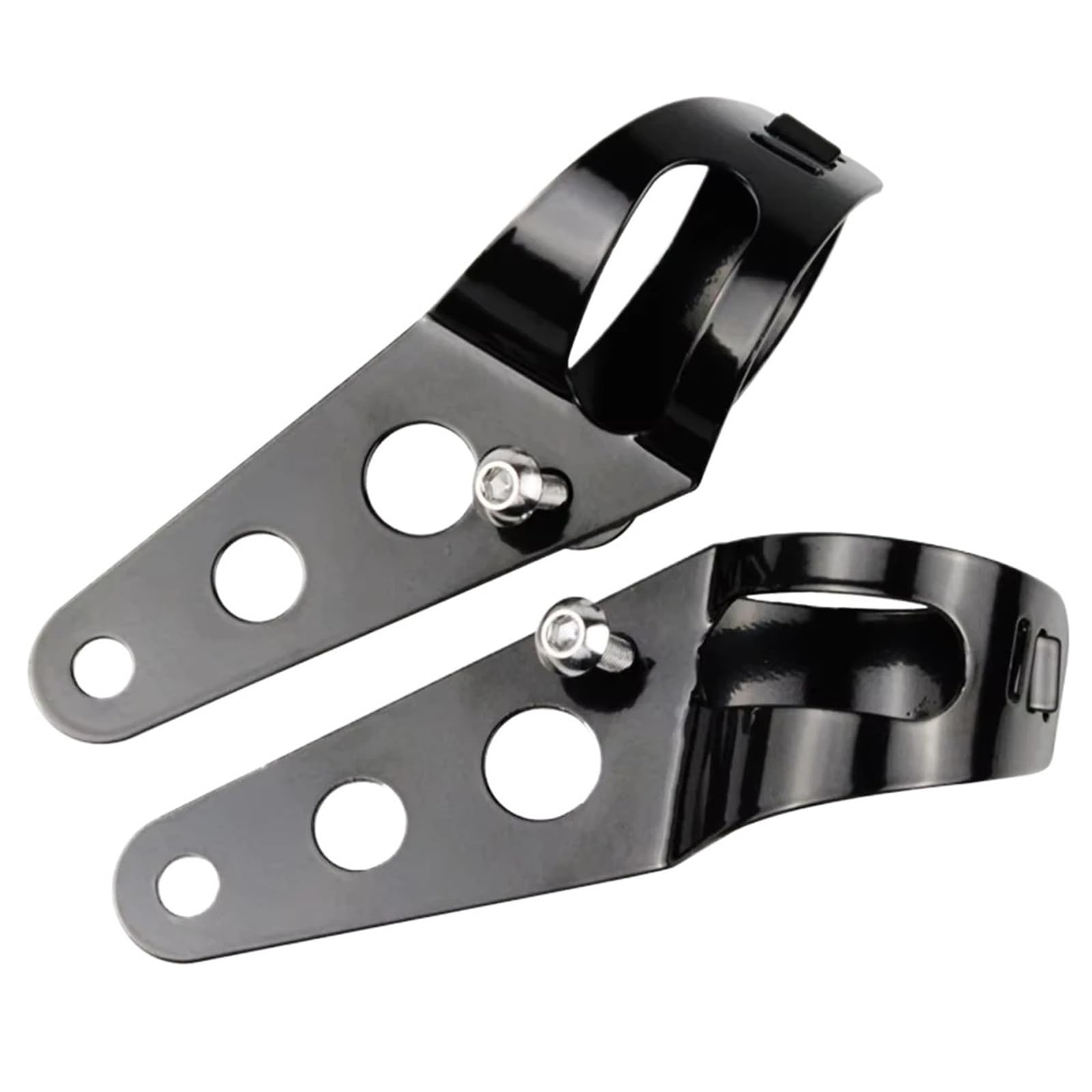 Headlight Bracket Mount 27-36mm 38-45mm Universal Motorcycle Headlight Mount Bracket Fork Ear Chopper Headlamp Holder Clamp Adjustable Motor(27-36MM)