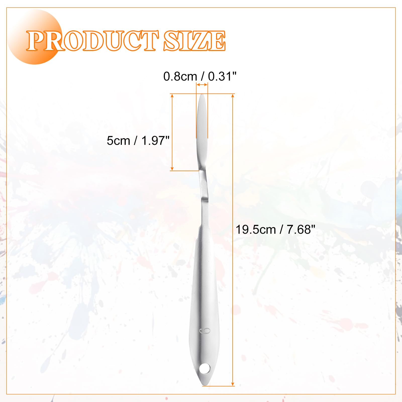 HARFINGTON 2pcs Palette Knife Painting Tool 7.68