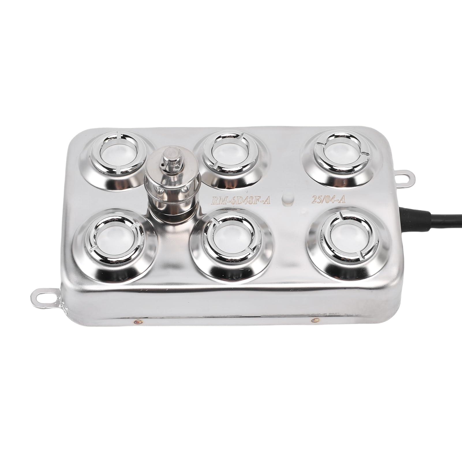 Design Stabile di Umidificazione del Nebulizzatore Ad Ultrasuoni a 6 Teste per Prato da Giardino con Stagno 5L / H 250W IP67 a Prova di Acqua