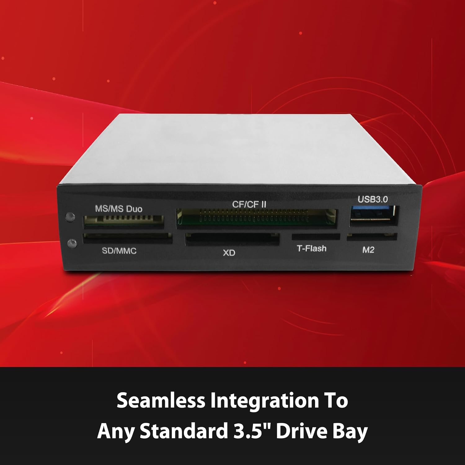 Vantec Link USB 3.0 Multi-LUN Memory Internal Card Reader with USB 20 pin Header (UGT-CR940)