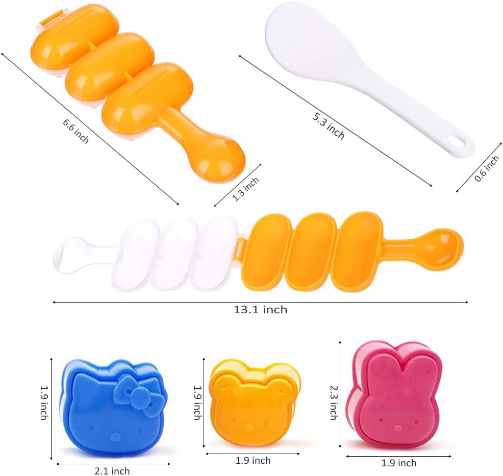 Get Cheap Price Sushi Shake Rice Ball Mold, Animal Shapes Sushi Mold (3 Pcs + 1 Pcs) Diy Tool Kitchen Sushi Tool Up To 60% OFF Sushi Shake Rice Ball Mold, Animal Shapes Sushi Mold (3 Pcs + 1 Pcs) Diy Tool Kitchen Sushi Tool