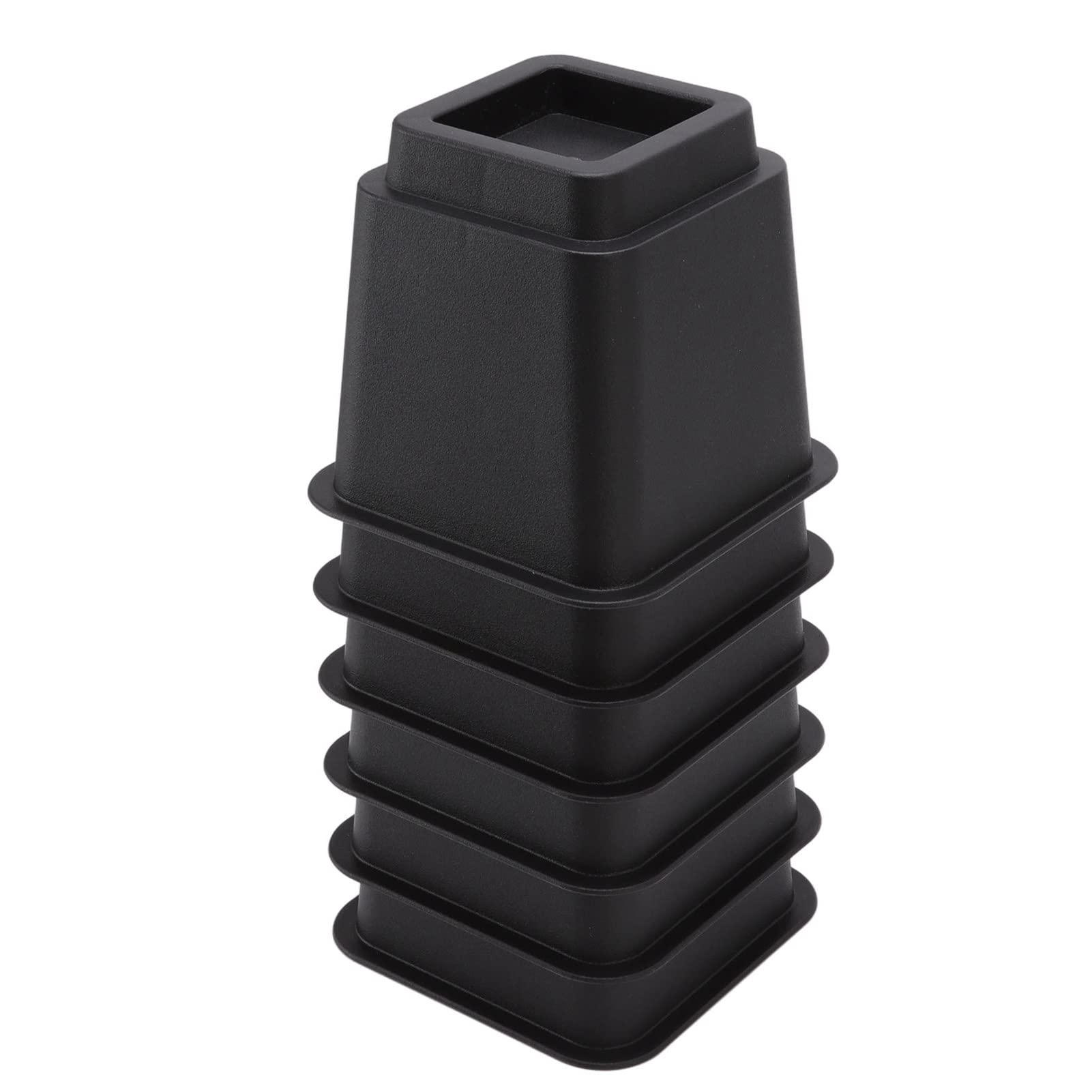 Wakects Elevador de Cama de 6 Piezas, Elevador de Muebles de 5 Pulgadas, Bloques de Cama Elevados de Plástico, Elevadores de sofá Trapezoidales, Elevadores de Mesa, Patas de Escritorio,