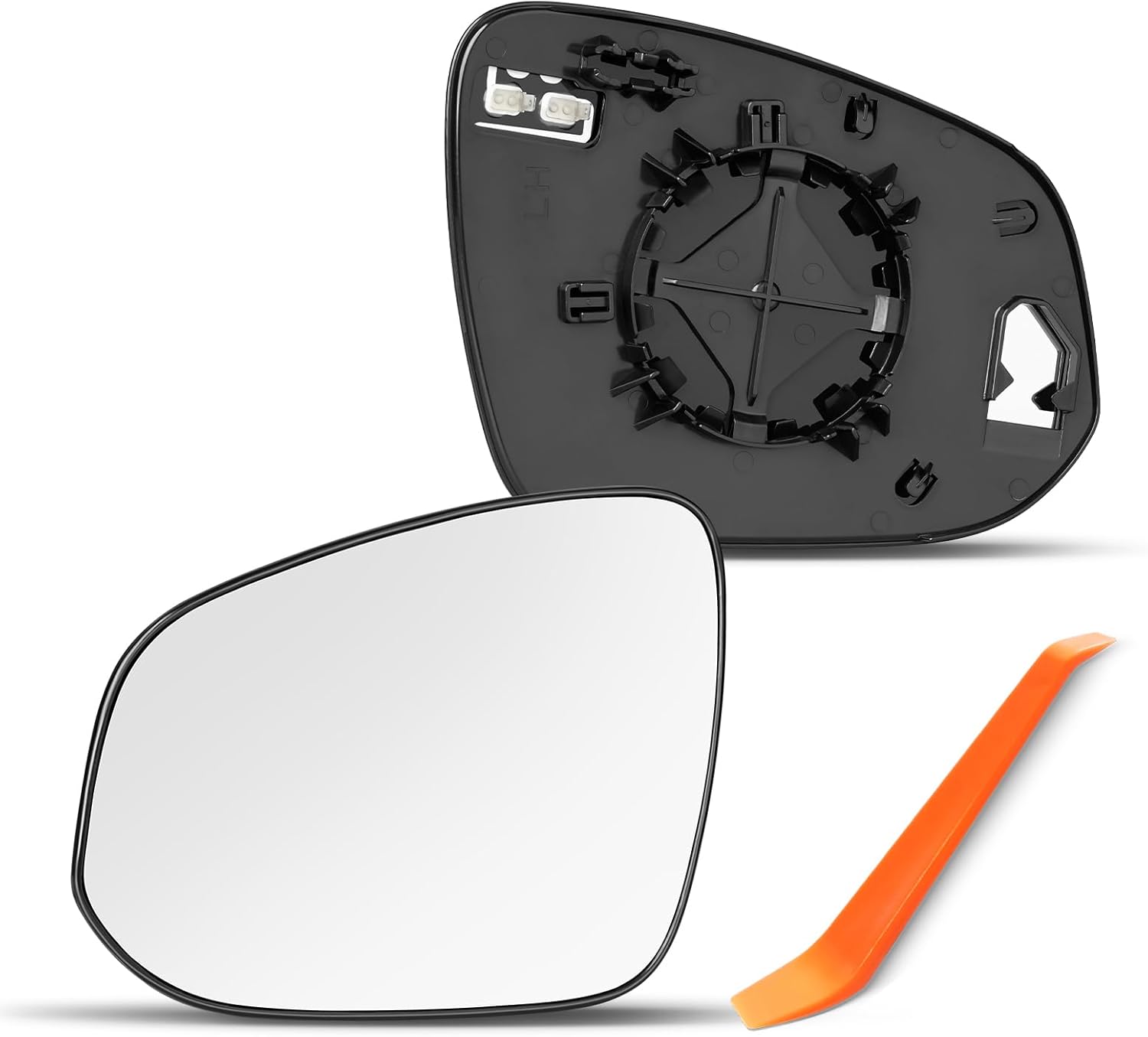 Compatible with Toyota Highlander Driver Side Mirror 2014 2015 2016 2017 2018 2019 - Left Side Mirrors Replacement Glass with Backing Plate, Power Heated