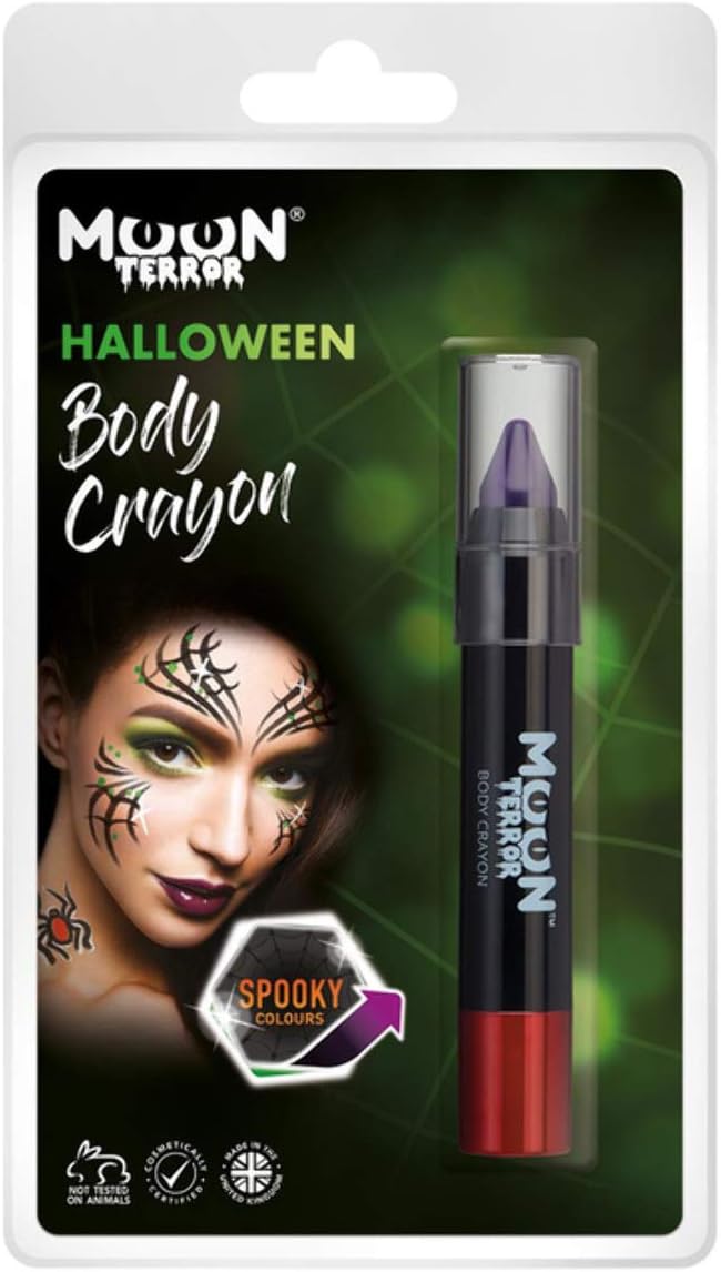 SMIFFY Moon Horror Halloween Body Crayons, Purple