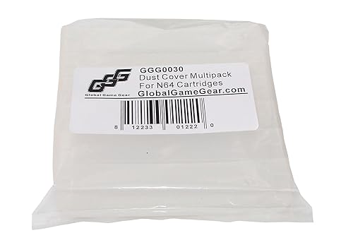 Miniatura 2 de GGG0030 Video Game Cartridge Dust Cover 6 Pack for Nintendo 64 Games (N64 Cart Protector Sleeve Cover or Case)