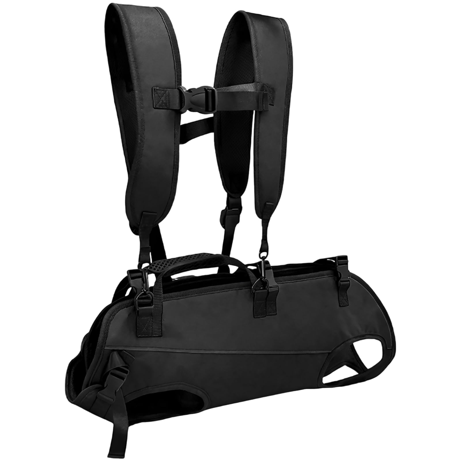 Mochila para perros grandes, arnés de cuerpo completo con asa, transportador transpirable para senderismo, ciclismo y escaleras, para mascotas mayores y heridas, 8,5-13,5 kg