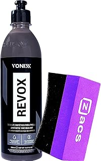 Selante Sintético para Pneus Revox Vonixx 500ML aplicador de Pretinho Zacs