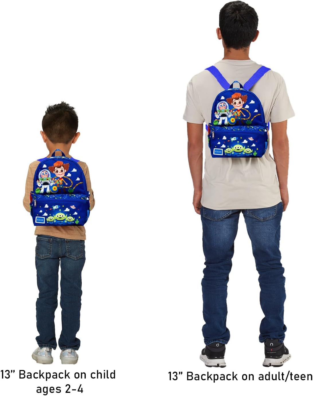 Disney Toy Story Mini Backpack Set - Bundle of 13" Woody & Buzz Lightyear Bag Plus Water Bottle | Toy Story Purse for Toddlers, Kids, Girls, Teens, Women