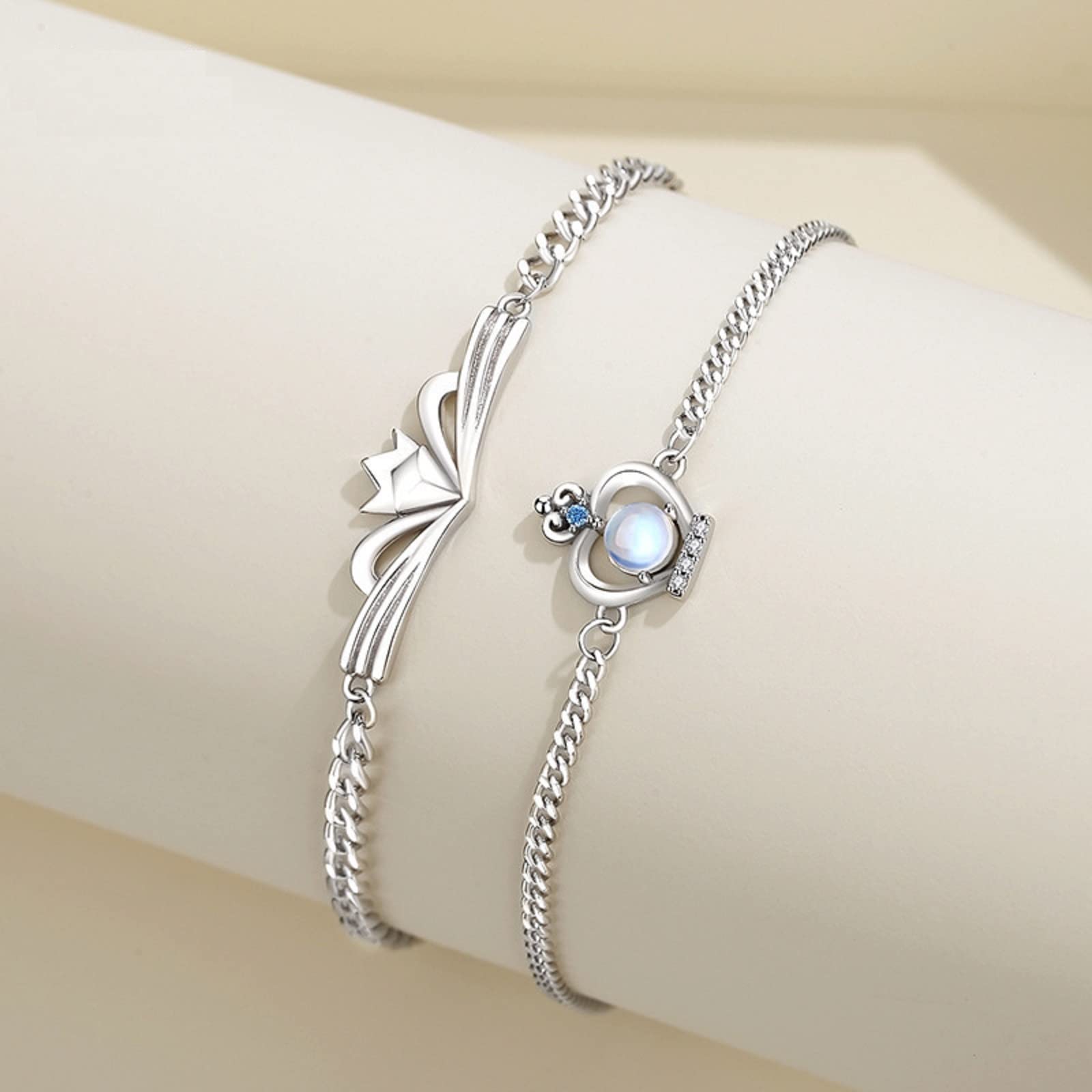 Amazon.com: JASXEYO 925 Sterling Silver Birthstone Princess and