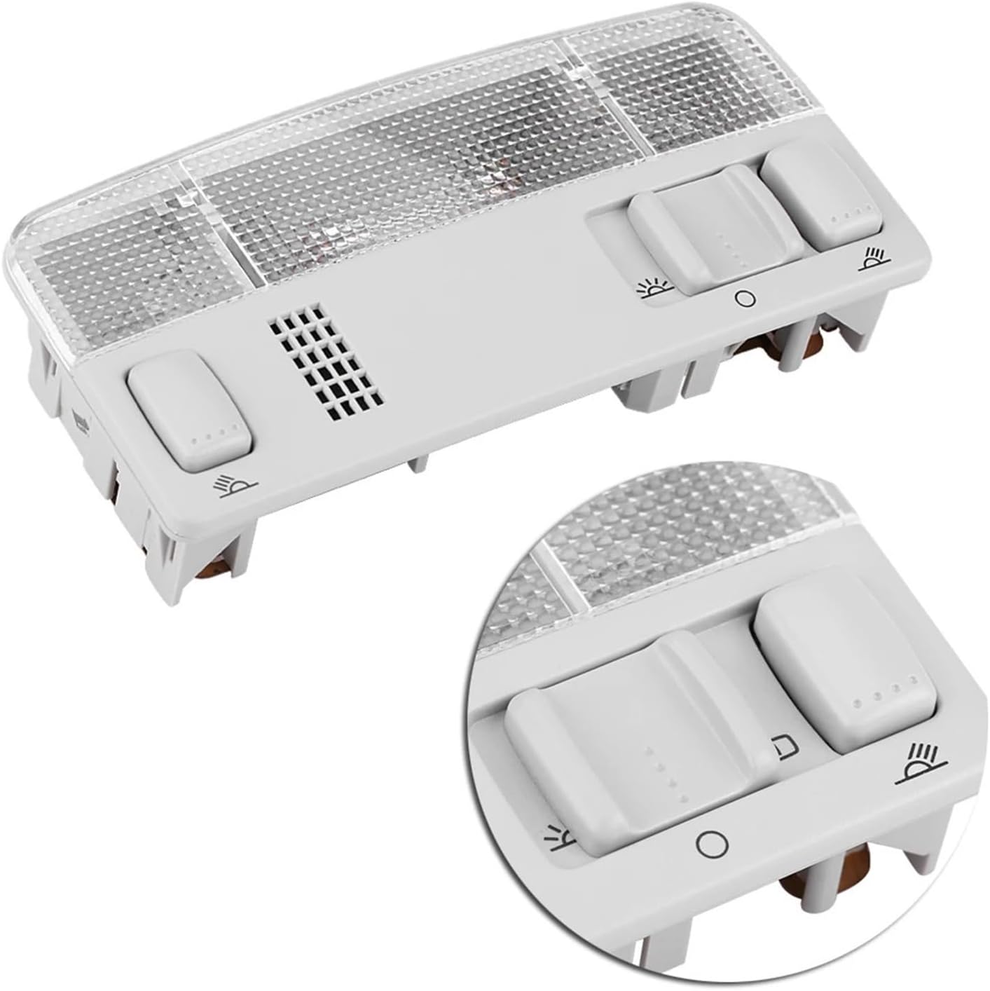 Overhead Console Light Car Interior Reading Light Dome Lamp Replacement Fit for Passat Fit for Jetta Fit for Golf 1TD947105 Car Accessory Sunroof Switch Console