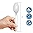 POSATE Plastic Spoons, White, Heavy weight, 100 Count