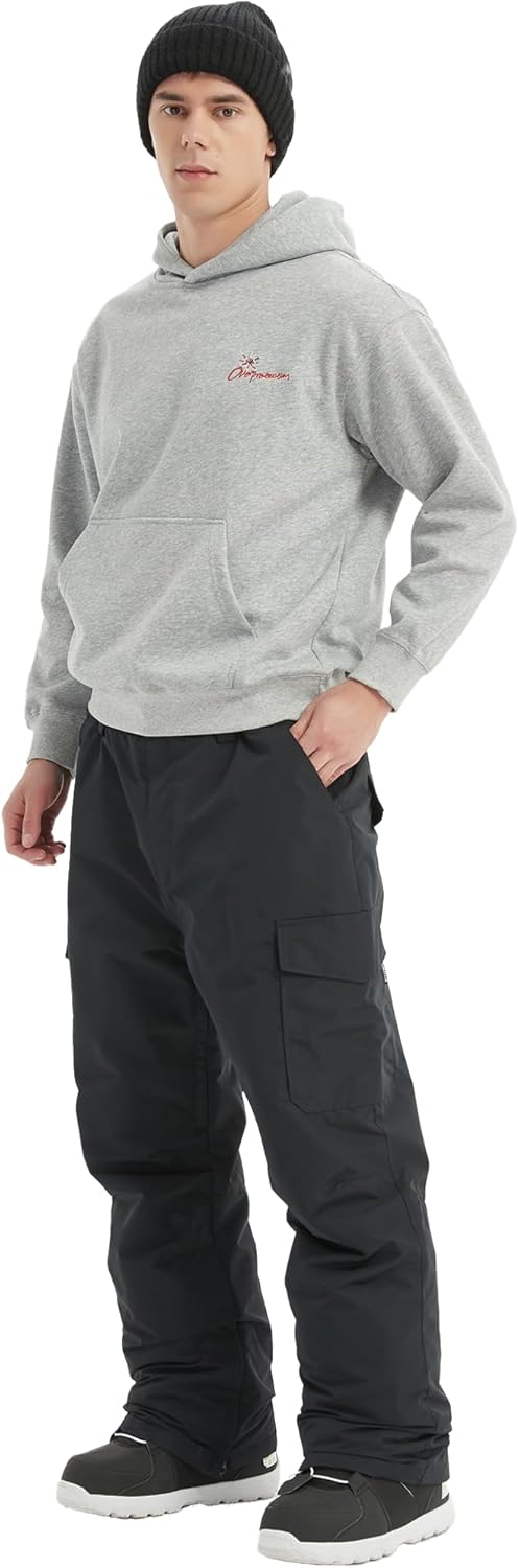 Men's Snow Pants Waterproof Insulated for Winter Outdoor Skiing Snowboarding Ski Pant - Image 7