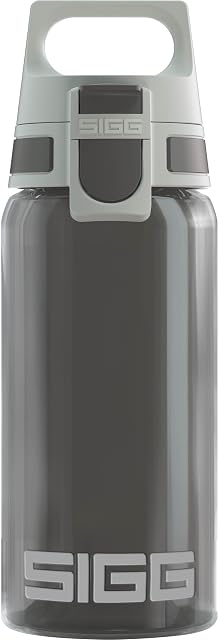 SIGG - Butelka do picia dla dzieci - Viva One Anthracite - nadaje się do napojów gazowanych - szczelna - nadaje się do mycia w zmywarce - nie zawiera BPA - sportowa - szara - 0,5 l