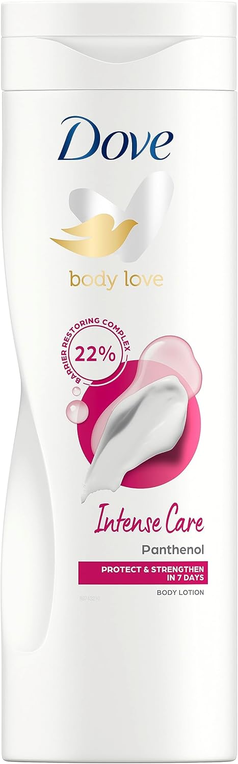 Dove Body Love Intense Care Bodylotion, diepe voeding voor een herstelde en gezond uitziende huid – 400 ml