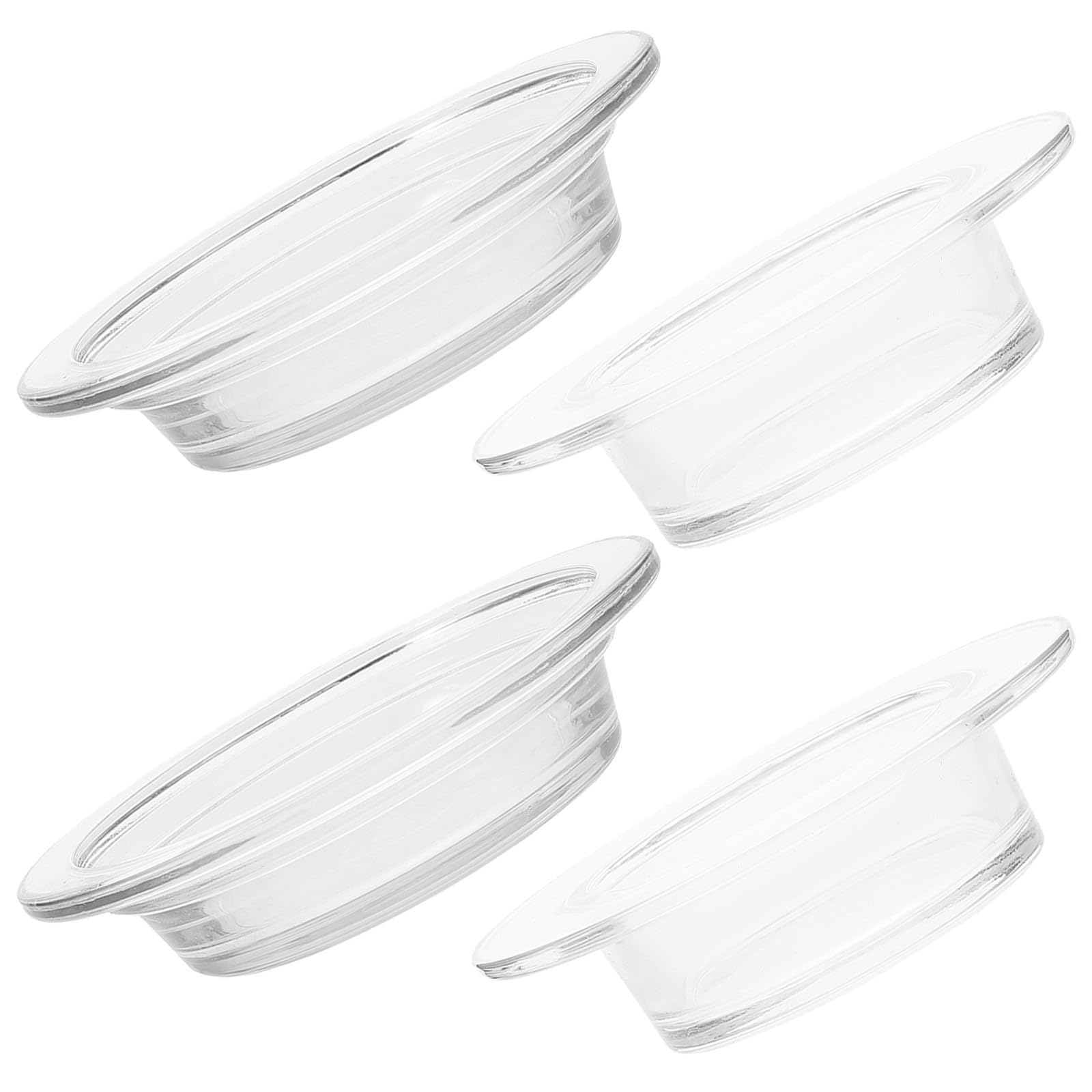 Platos Redondos de Vidrio superficie lisa protector de cera