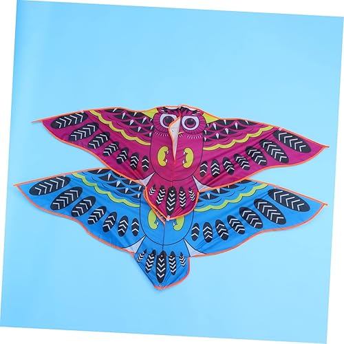 Miniatura 7 de FELTECHELECTR Juego de 2 piezas para niños pequeños al aire libre, cometa de animales para niños, cometa de dragón, cola de cometa, relojes para