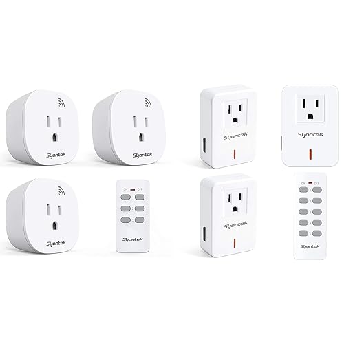 Interruptor de luz inalámbrico de salida de control remoto (Mini) y interruptor de luz inalámbrico Syantek (clásico)