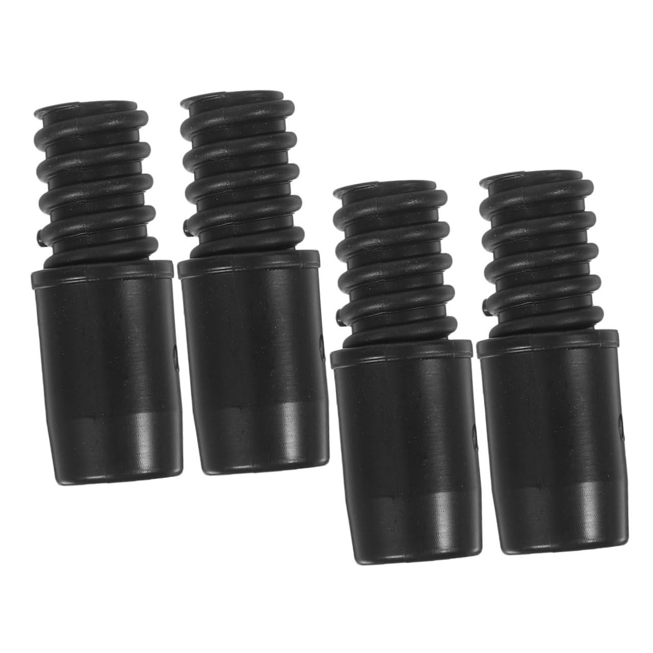 NULYLU 4pcs Threaded Tip Replacement for Broom Handle Repair Kit for Broom Pole Threaded End Adapter for Cleaning Pole