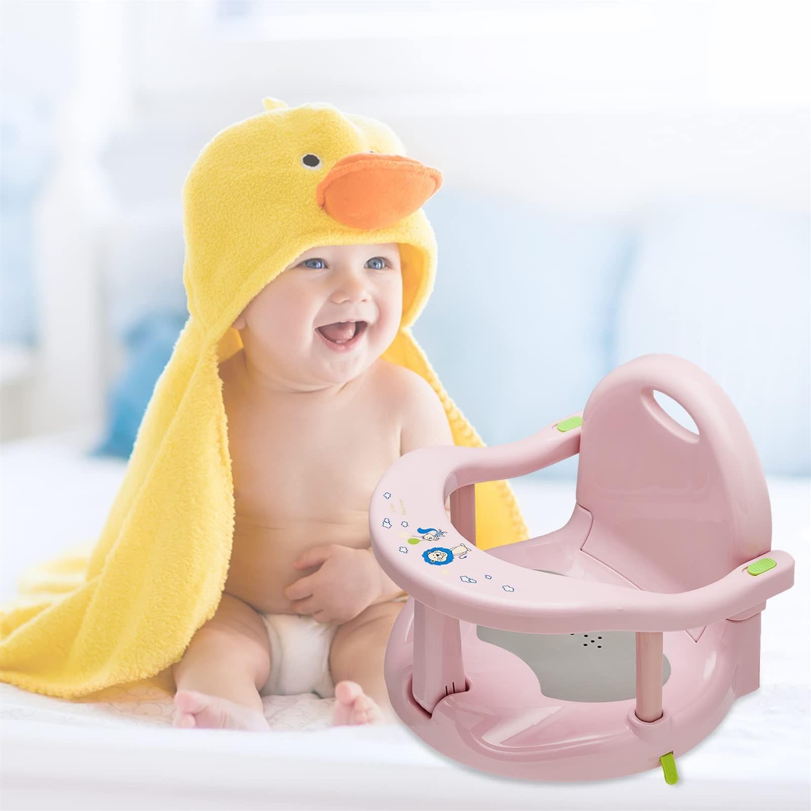 Asiento de baño para 6 meses y más de 32 x 28 x 32 cm