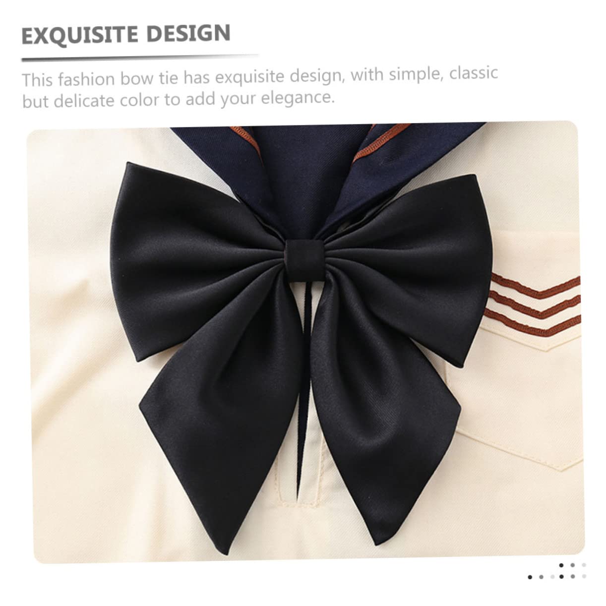 PRETYZOOM 2pcs Women's Bow Ties Pre-tied Bowknot Collar for Butterfly Bow Ties for Women