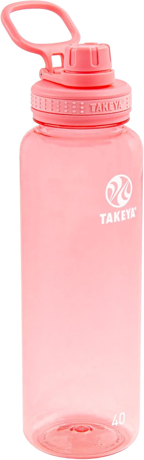 Takeya Tritan Sport Water Bottle with Spout Lid - BPA-Free & Dishwasher-Safe Water Bottle - Reusable Bottle with Lid Handle - Simple Leak-Proof Water Bottle - 32 oz, Vivacity Purple image 4