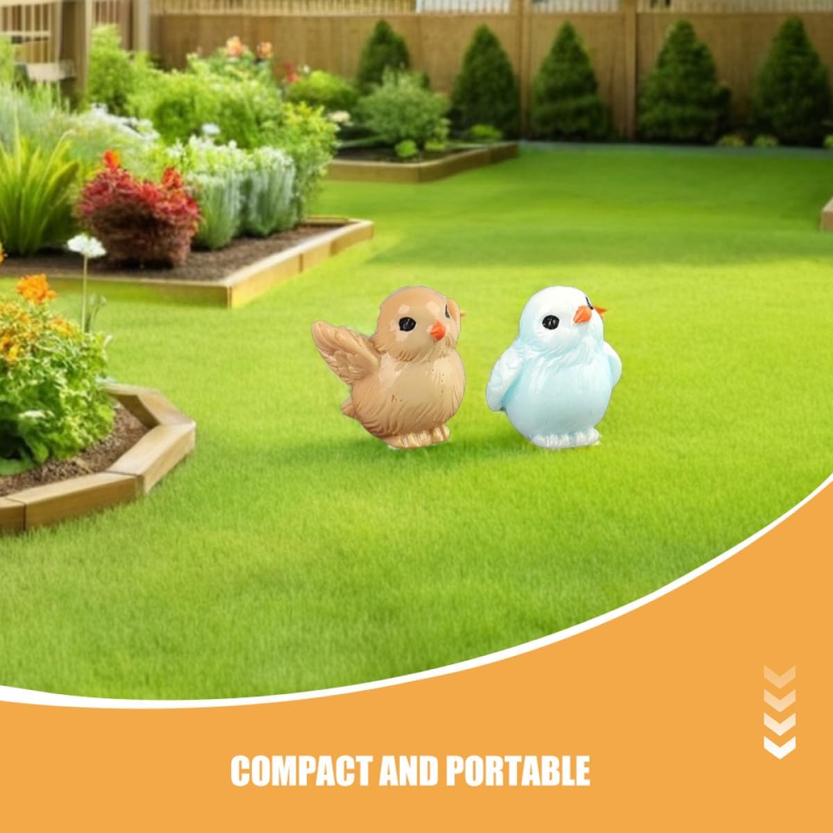 DOITOOL Mini Parrot Figurines Resin Animals for Micro Landscape DIY Garden Decor, 20pcs Small Cute Bird Statues for Home, Terrarium, Cake Toppers, Craft Accessories