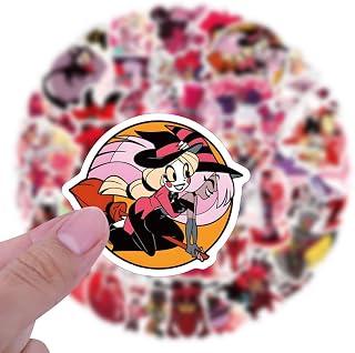 60Pcs Cartoon Hotel Stickers Mixed Pack,Cartoon Characters Stickers Movie Decorative Sticker for Teens Adults Waterproof Sticker for Water Bottle Laptop (Hotel)