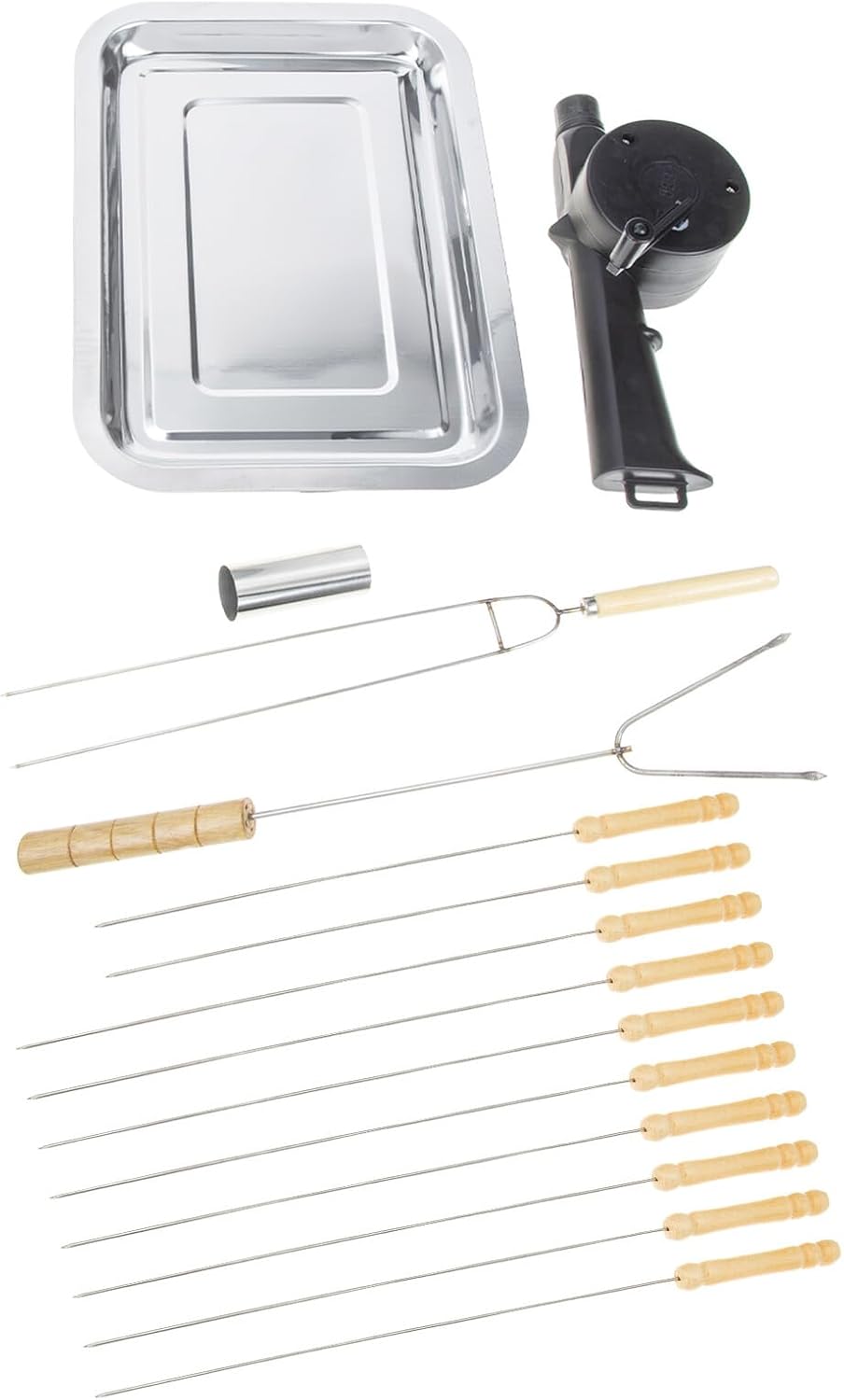 Luxshiny Portable BBQ Grill Utensils Multi-Function Stainless Steel Barbecue Tools for Outdoor Camping Parties Lightweight Grill Accessories Kit