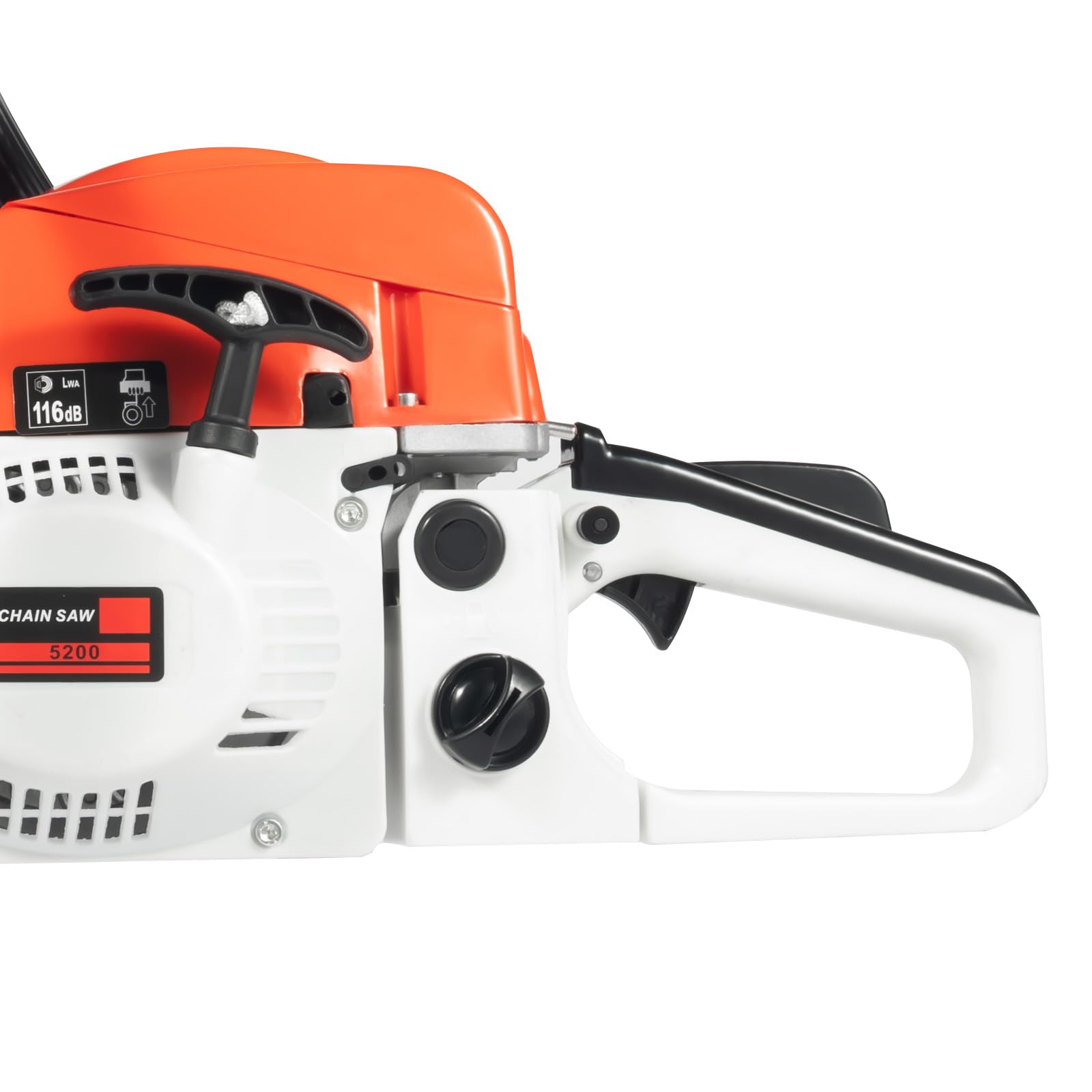 Motosega Termica, Motosega Benzina, Chainsaw 52cc Sega a Catena 2 Tempi 2.0kW Guida 20 Pollici 51cm Freno Doppia Lubrificazione Automatica Avviamento Manuale Taglio Legno Giardino Foresta Fattoria