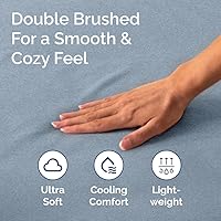 Vista 219 de King Fitted Bed Sheet - Bottom Single Fitted Sheet Only - Ultra-Soft Hotel Luxury Bedding w/ 8-16 Inch Deep Pockets - Breathable, Cooling & Wrinkle