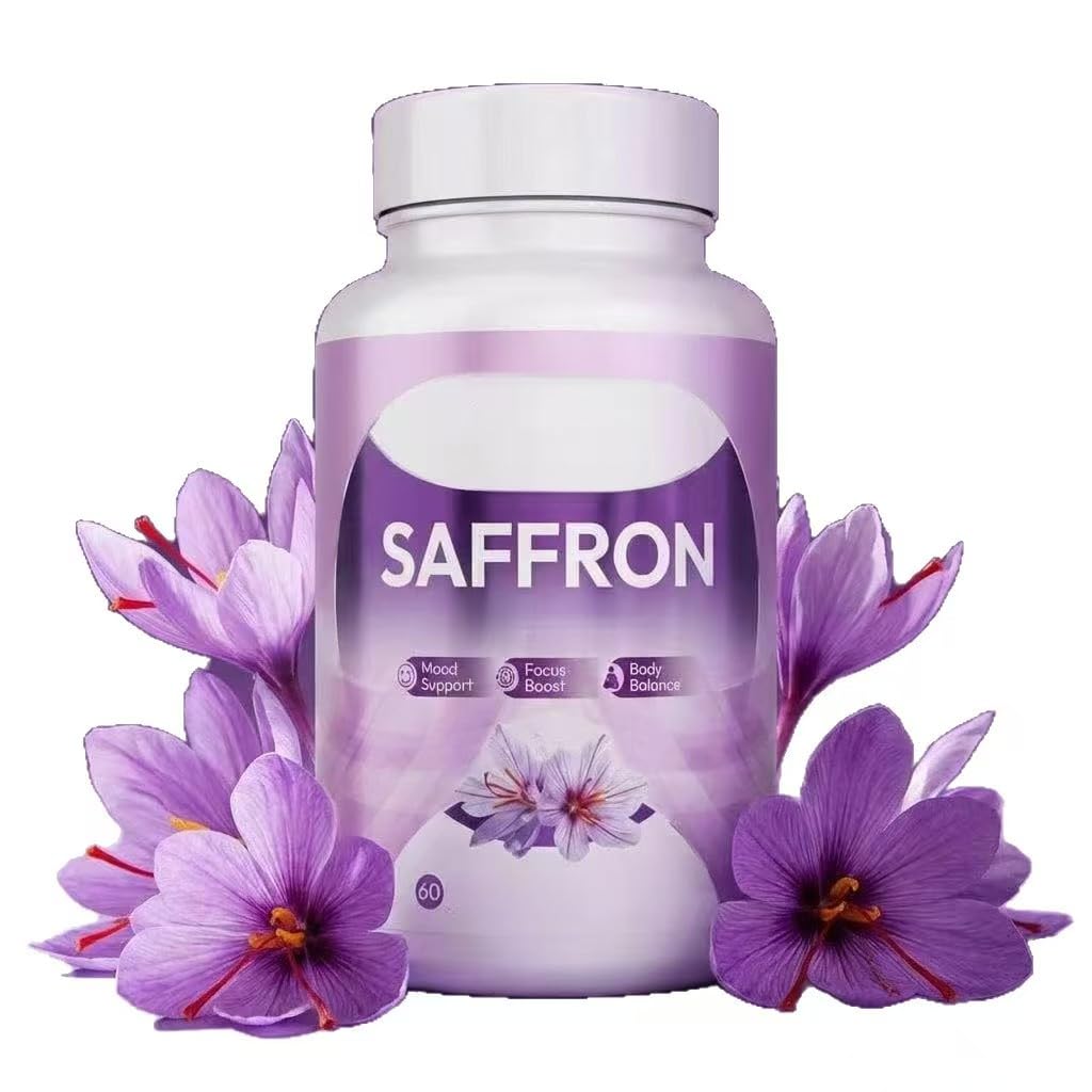 Extrait de safran, Aide à soulager l'humeur et le stress | à favoriser la concentration et la performance et à équilibrer le soutien