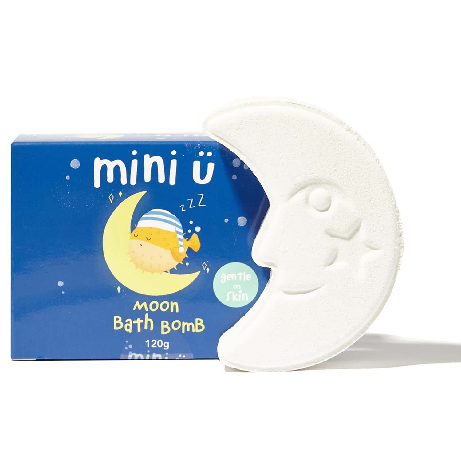 Mini U Moon Bath Bomb - (120g) Fizzing Trail Bath Bomb - Moisturising Shea Butter - Vegan - *Gold Award Winner* - Non Toxic - Perfect Childrens Gift for Fun Bathtimes