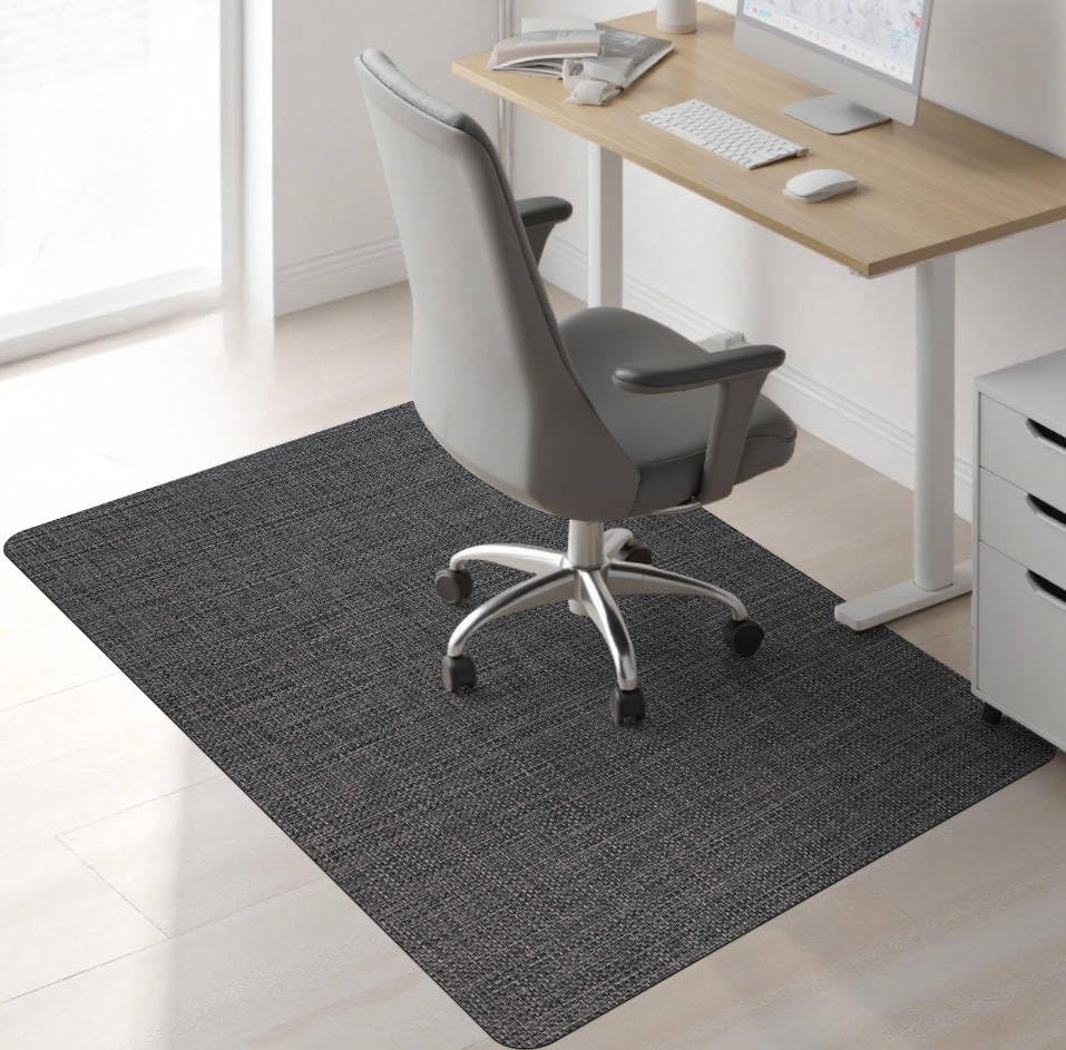 Image of Sycoodeal Chair Mat, 48 inch x 55 inch Office Chair Mat for Hardwood and Tile Floor, Heavy Duty Floor Protector for Rolling Chairs, Non-Slip,Computer Mat for Home Office(Dark Coffee)