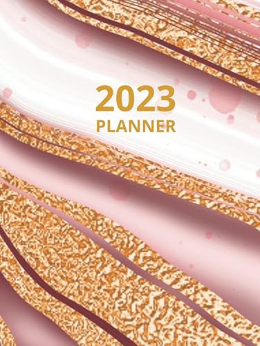 1 Year Planner 2023-2024 | Diary | Week And Month To View | Personal Organiser | Dated From 26th Dec 2022 To 7th Jan 2024: Pink Marble | Ideal Gift | ... | Bank Holiday Dates | 2023 Calendar Overview