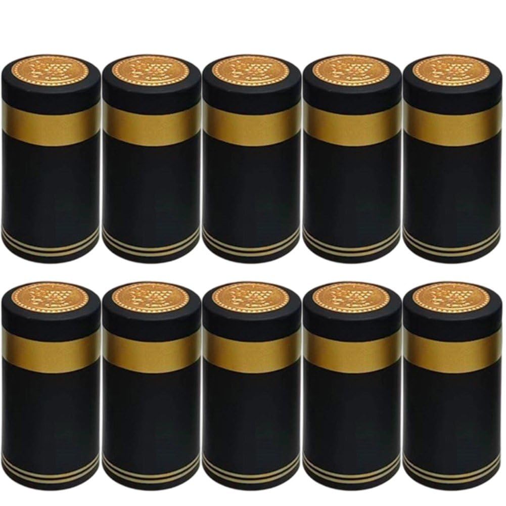 Ymxygz Wine Bottle Heat Shrink Caps 200pcs Pvc Wraps for Home Winemaking & Wineries, Bottle Sealer Cork Stopper Covers Oil Bottles