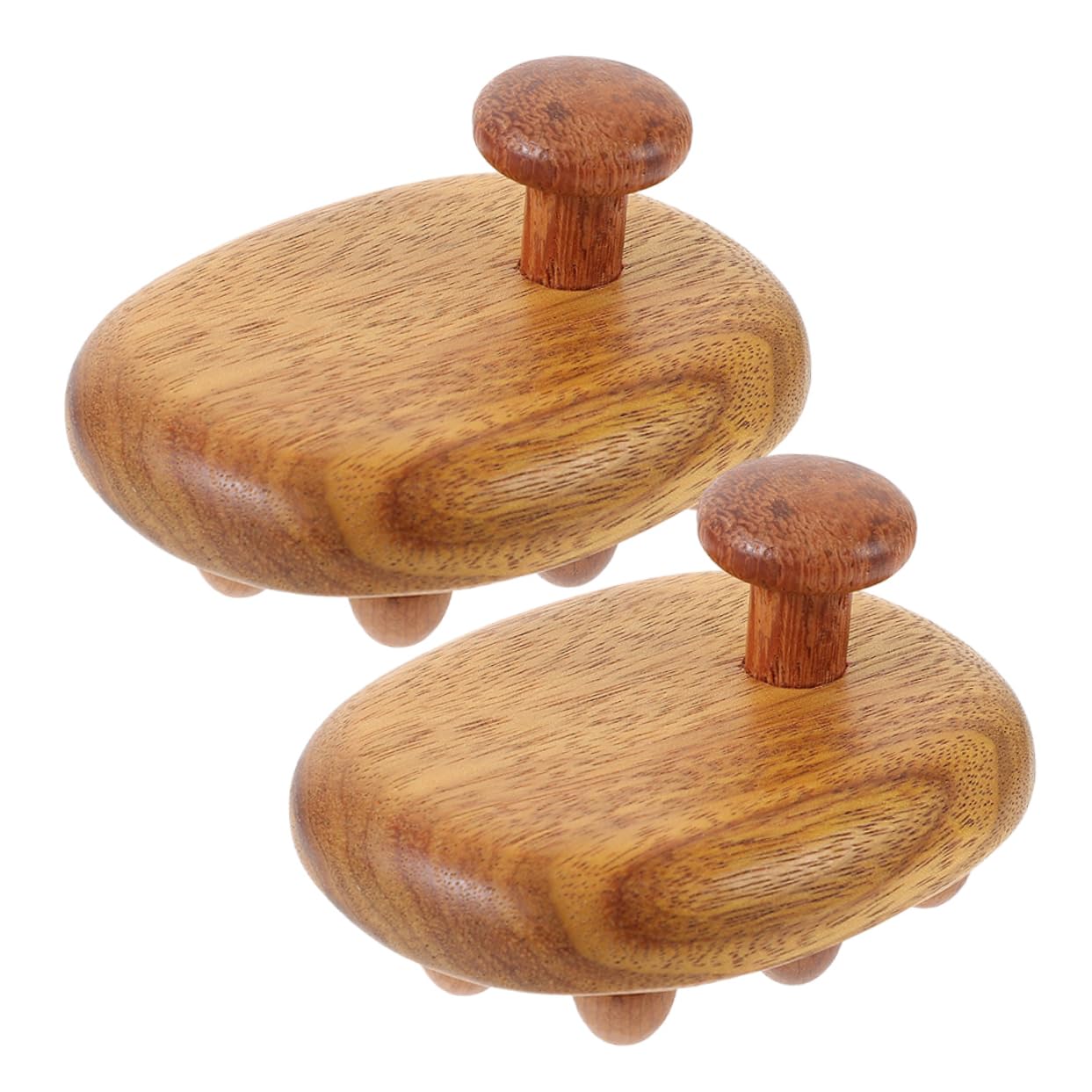 VALICLUD Cepillo De Masaje De Sándalo Cepillo Para El Cabello Ducha Cuero Cabelludo Fascia Masajeador De Cuero Cabelludo Herramienta De Masaje Del o 2 piezas x 4