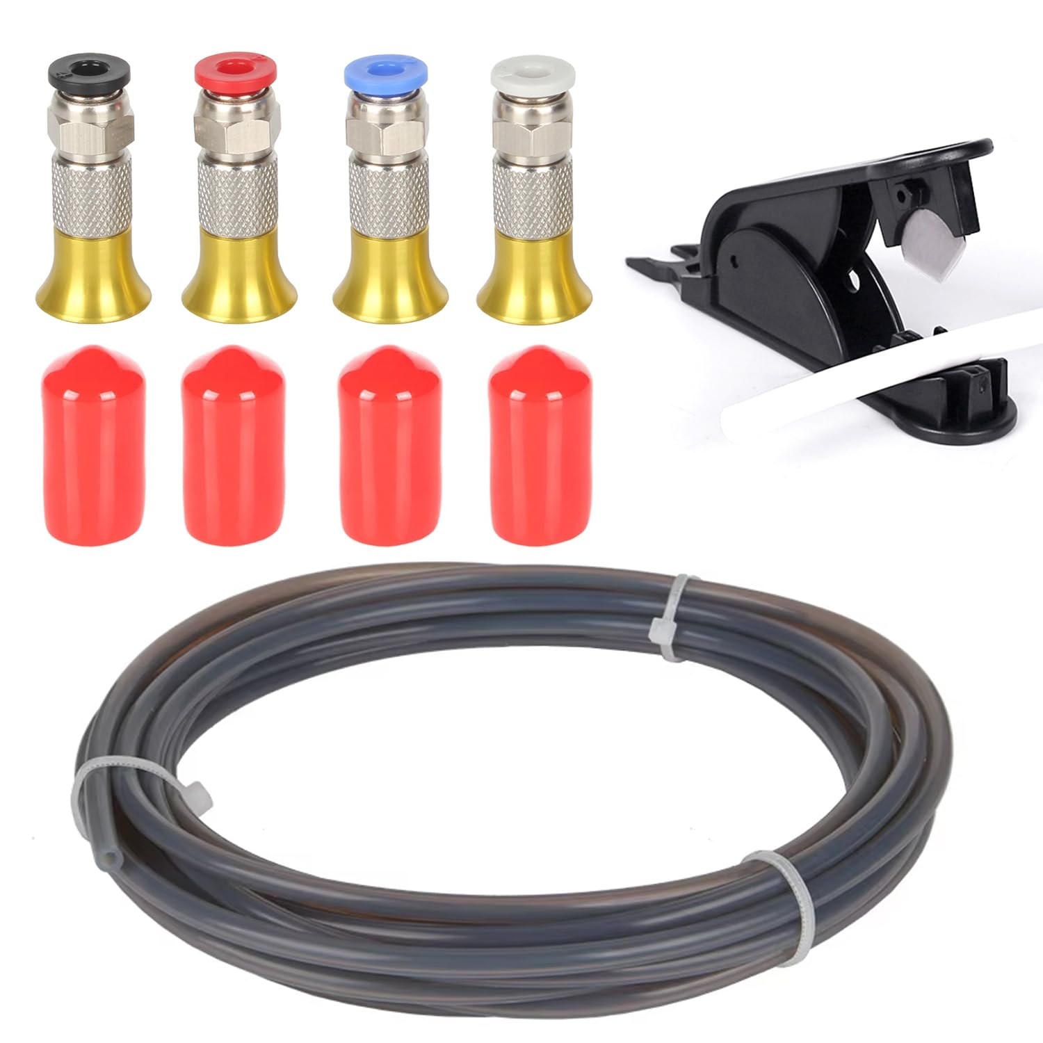 Ultra-Smooth PTFE Tube Kit for Bambu Lab – 4M/13ft 2.5mm ID × 4mm OD
