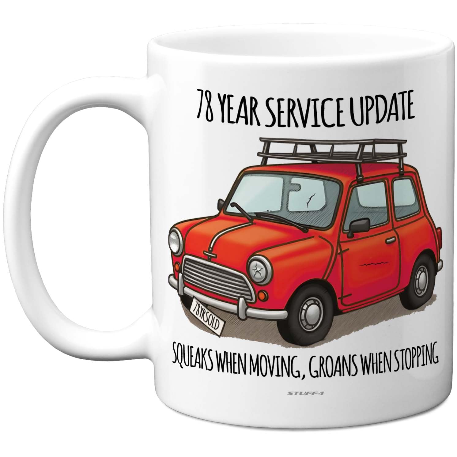78th Birthday Gifts for Women and Men, Cheeky Novelty Mug Service Update — image 1