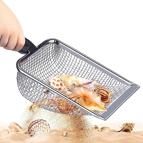 Miniatura 7 de Pala de playa al aire libre Pala de limpieza de malla Pala de cocina de alimentos Pala de filtro de arena pala conveniente pala ligera herramienta