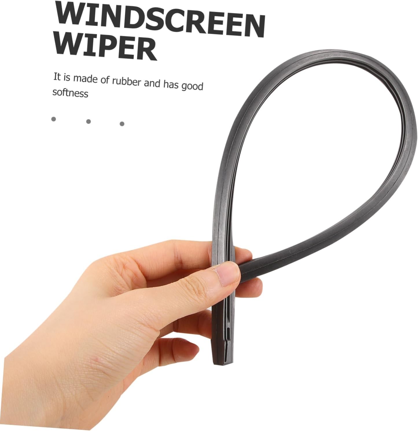 Alipis Wiper Strip Front Wiper Car Front Automotive Cleaning Refill for Strips Fit Squeegee Windscreen s Rain Windshield Blades Windshield Attachment Black Rubber