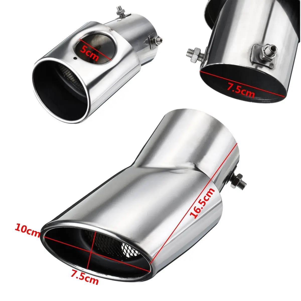 Terminali di scarico Per L&and R&over Per Range Rover 2002-2010 Per Range Rover Sport 2005-2010 Auto Tubo Di Scarico In Acciaio Inox Ovale Punta Del Silenziatore Di Scarico
