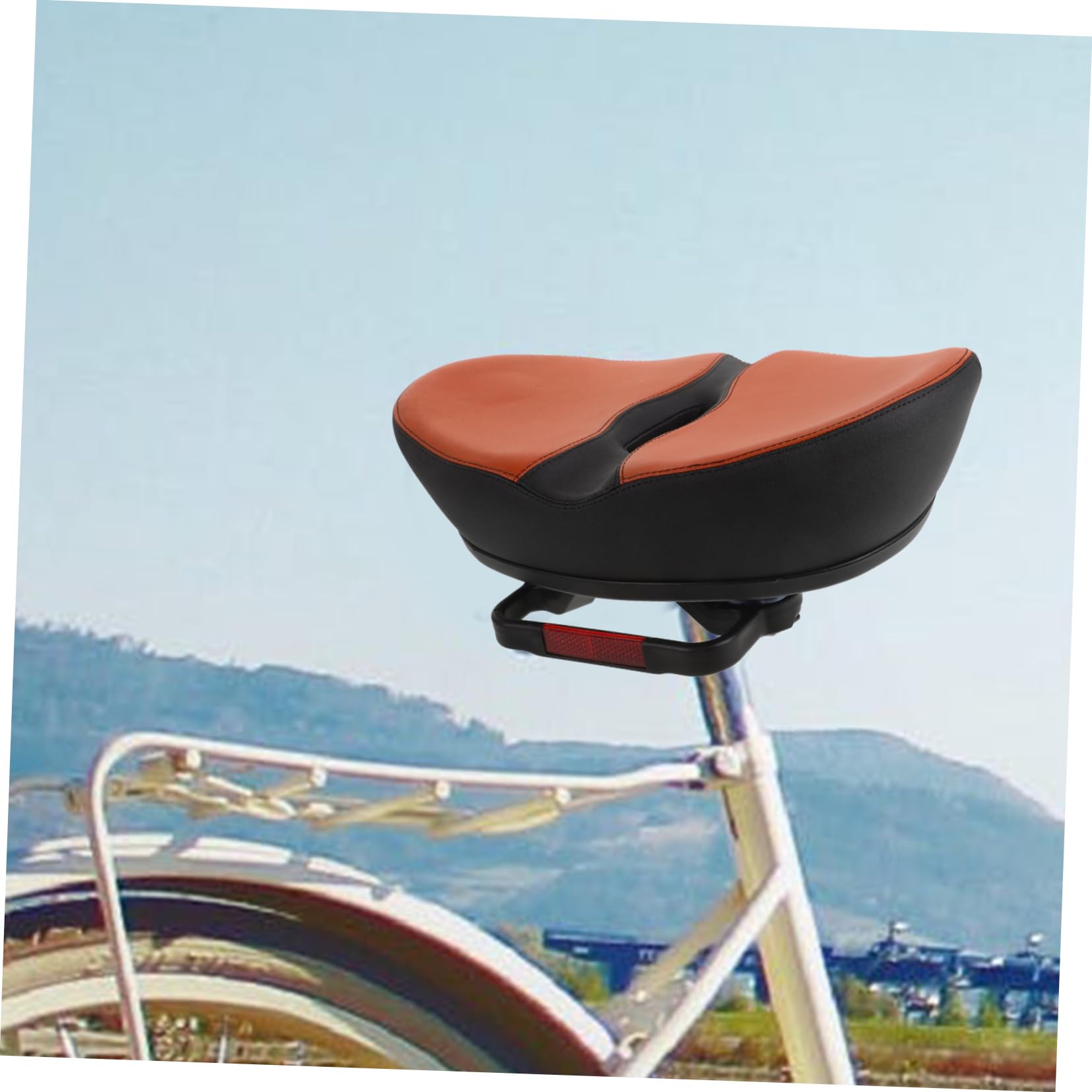 Ergonomischer Fahrradsitz Einfach zu Reinigen und Pflegen ohne Nase aus Polyurethanschaum mit Bequemer Polsterung Geeignet für Mountainbikes und Rennräder