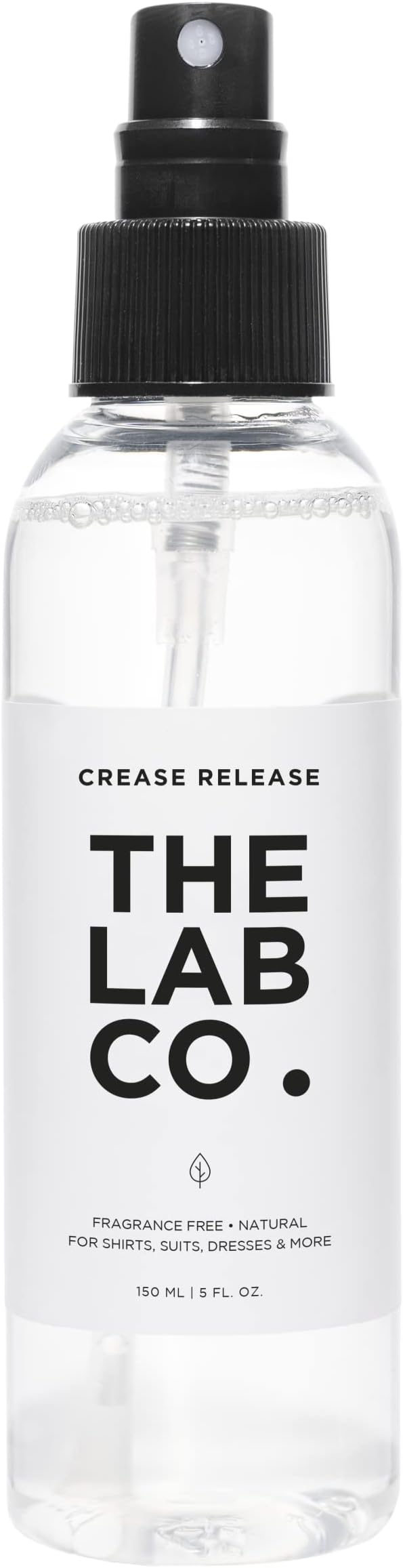 The Lab Co. Crease Release 150ml. Removes creases and wrinkles from clothing and fabrics without the hassle of ironing. Wrinkle remover. Perfect for travelling.