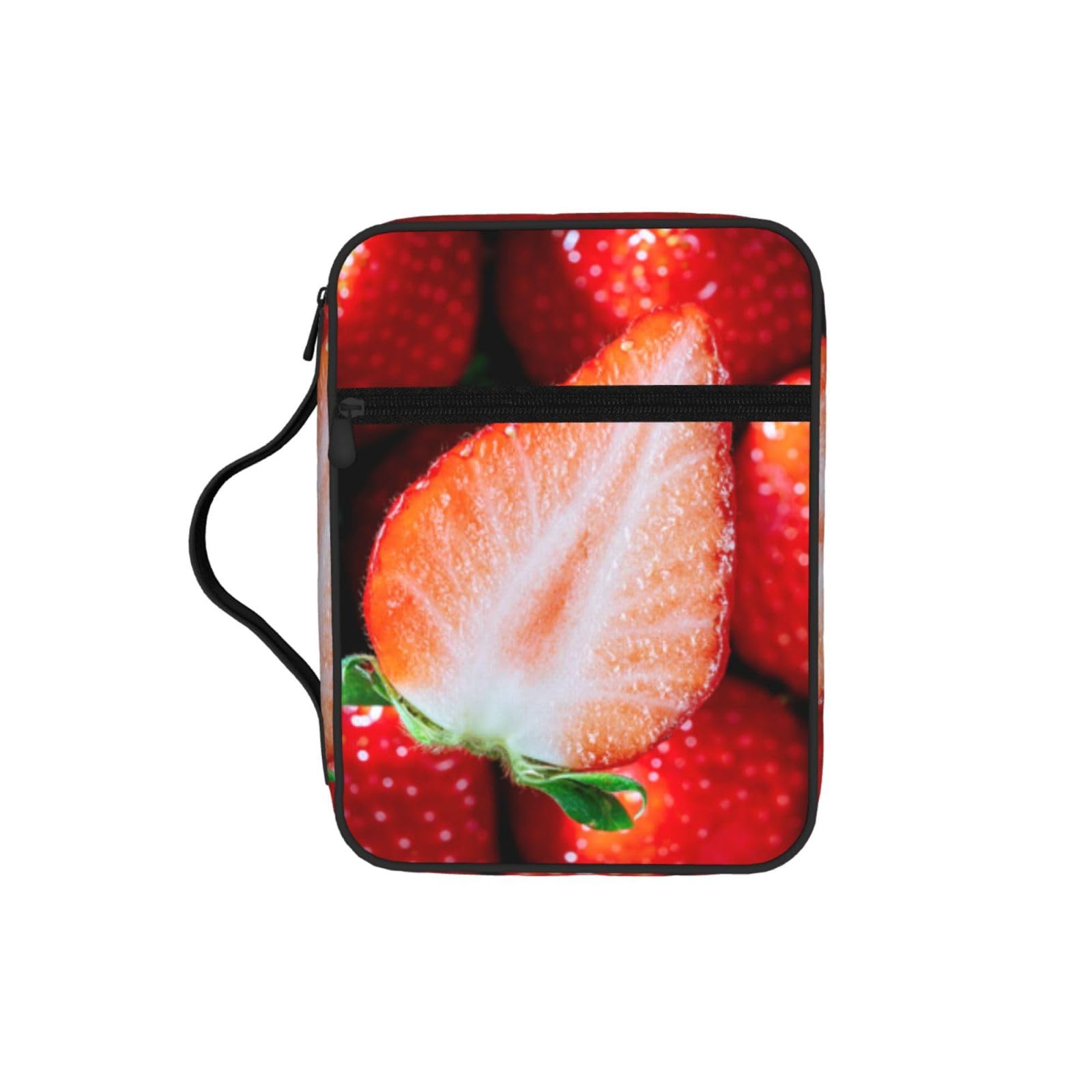 Strawberry Bible Cover Case Waterproof Bible Bag With Handle Organizer Storage Book Cover For Bible Study