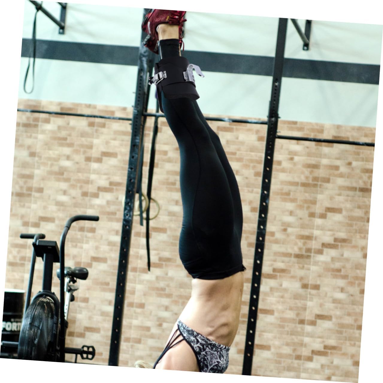 Inversion Gravity Boots Hanging Pull up Shoes with Comfortable Ankle Support and Sturdy Hooks for Home Gym Strength Training and Back Therapy