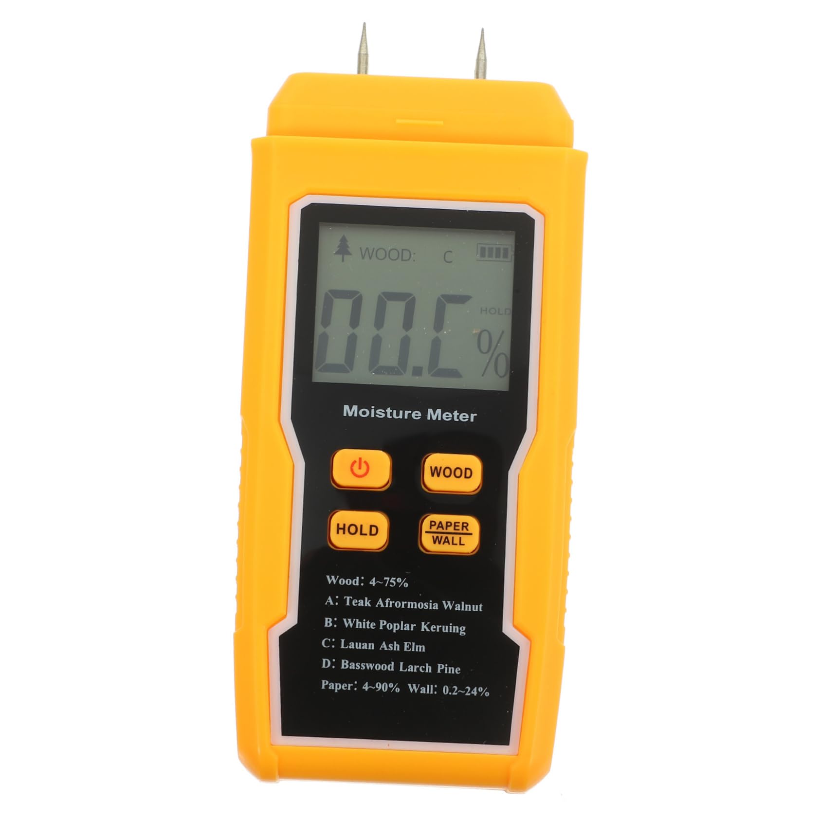 SEWACC Lcd Digital Moisture Meter for Wood Dampness Tester Wall Moisture Reader Accurate Measurement Tool