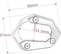 Vista 5 de Velospeed Compatible con BMW F850GS 2018-2023 accesorios de motocicleta CNC de aluminio soporte lateral almohadilla de extensión ampliada f850 gs f