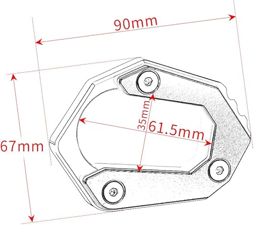 Miniatura 10 de Velospeed Compatible con BMW F850GS 2018-2023 accesorios de motocicleta CNC de aluminio soporte lateral almohadilla de extensión ampliada f850 gs f