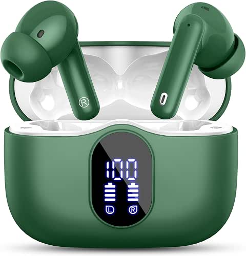 Wireless Earbuds, Bluetooth 5.4 Headphones Bass Stereo, Ear Buds with